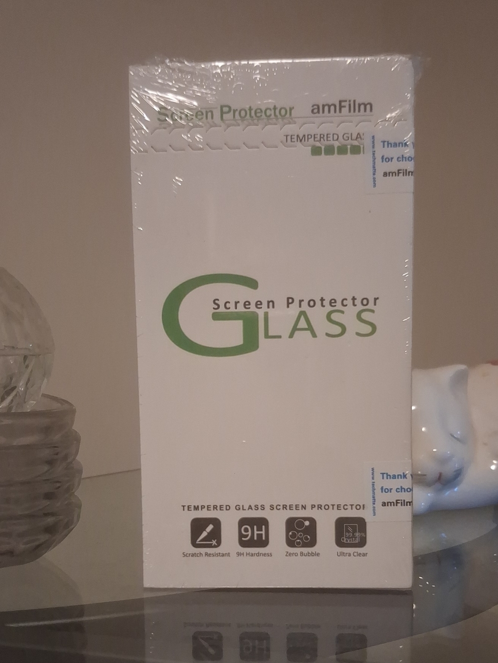 Tempered Glass Screen Protector - White